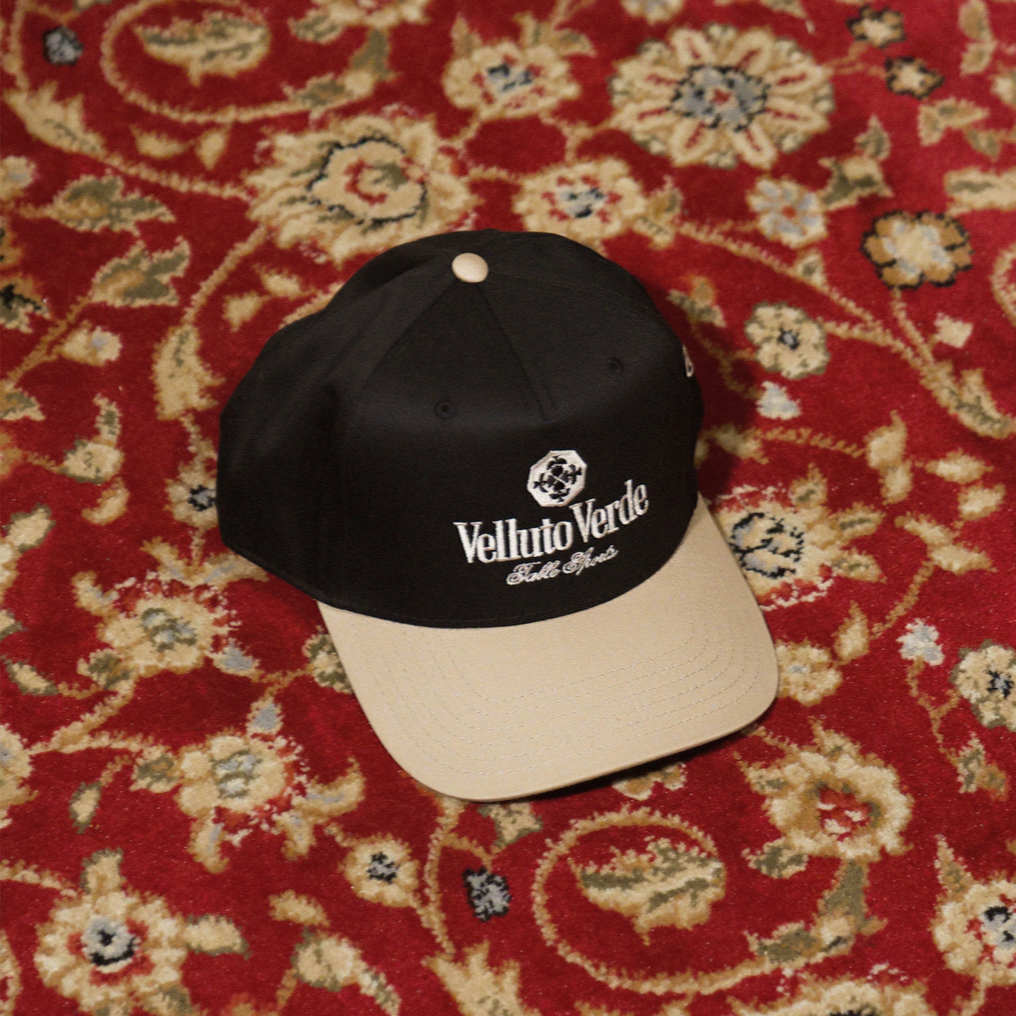 Black & Beige Poker Club Cap