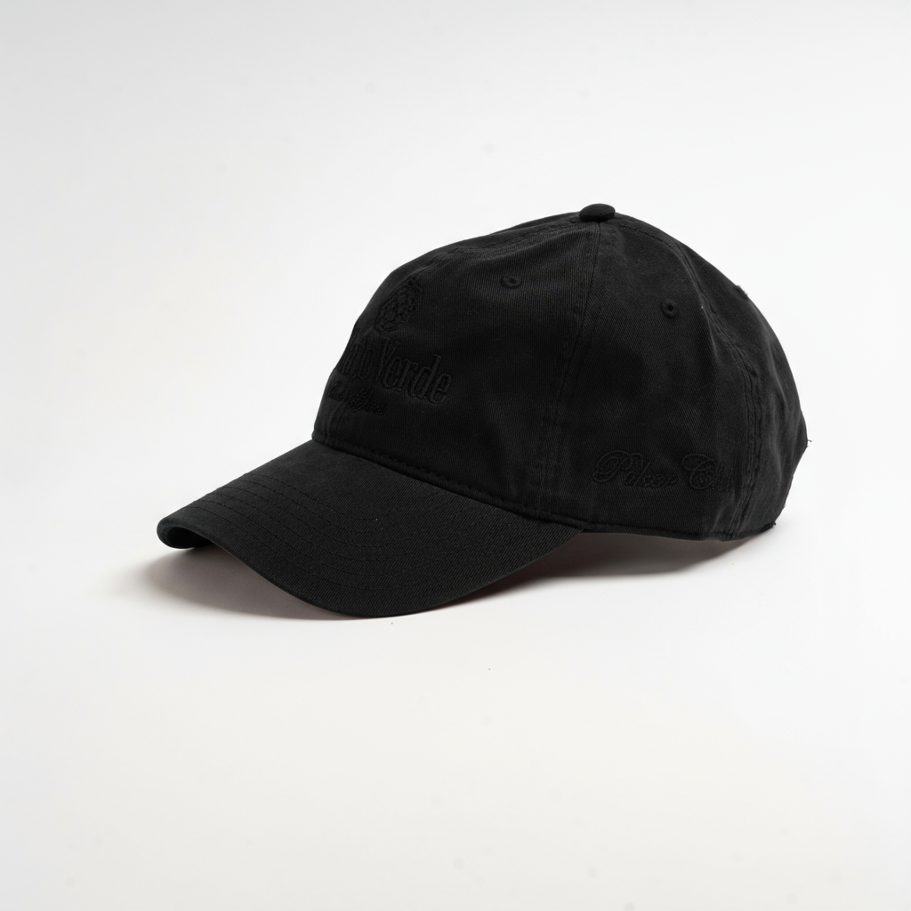 Black/Black Poker Club Dad Cap