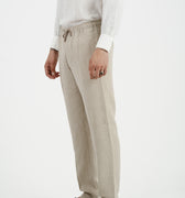 Beige Linen Pants