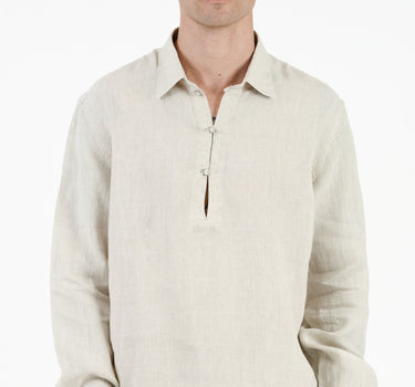 Beige Linen Shirt